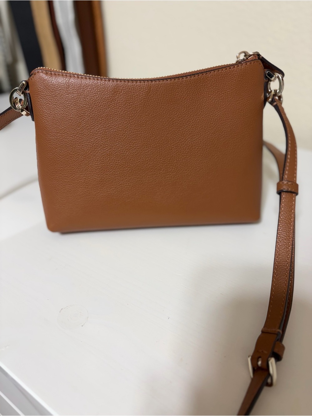 Kate Spade Brown Pebbled Leather Crossbody - Picture 2 of 7